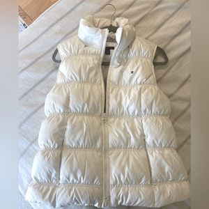 White Tommy Hilfiger puffer vest